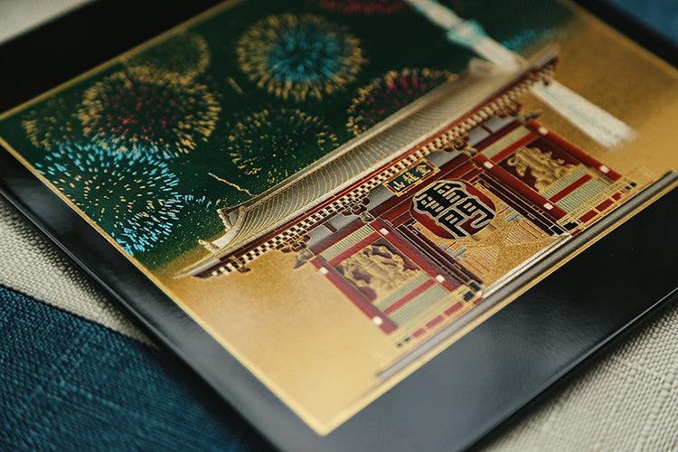 Yamanaka Lacquerware Makie Coaster – Timeless Japanese Craft.