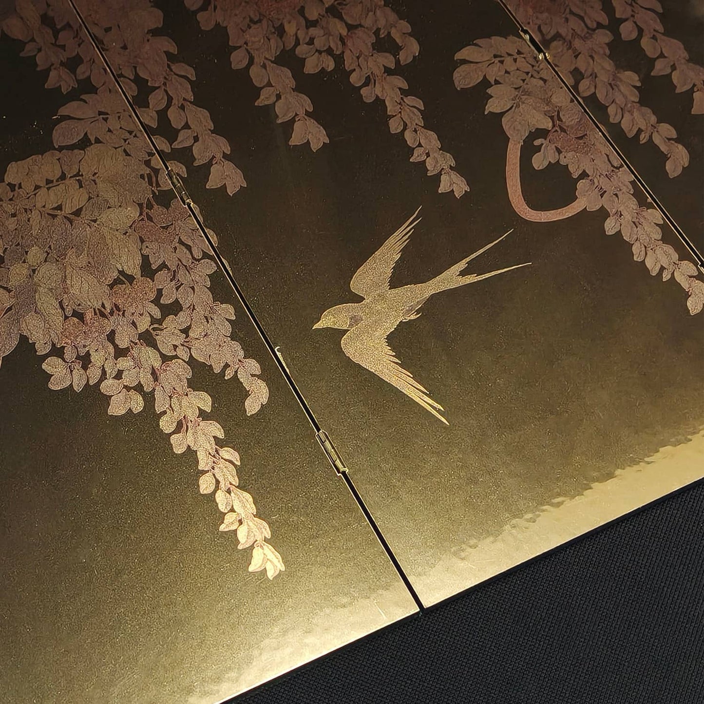 Japanese Folding Home Décor Screen Golden Light- Rin Essense - Rin Essense