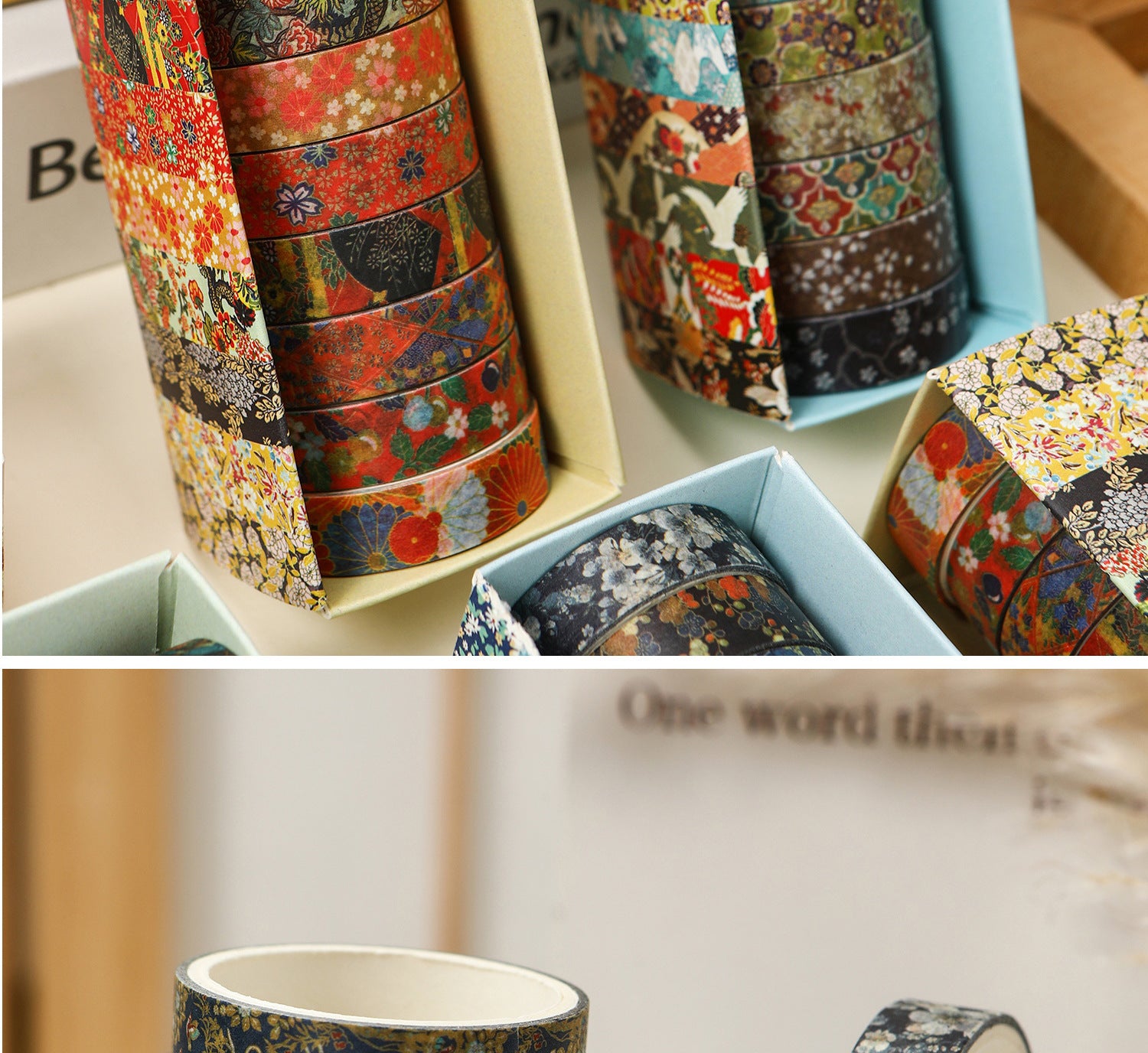 Japanese Washi Tape Collection – Ukiyo-e Patterns.