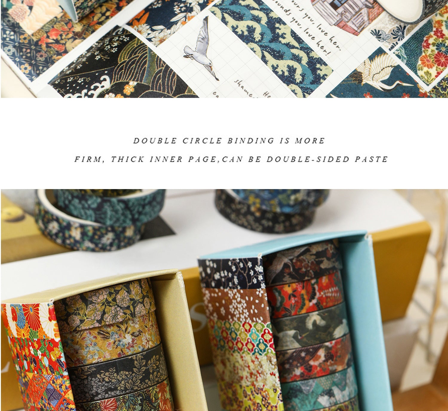 Japanese Washi Tape Collection – Ukiyo-e Patterns.