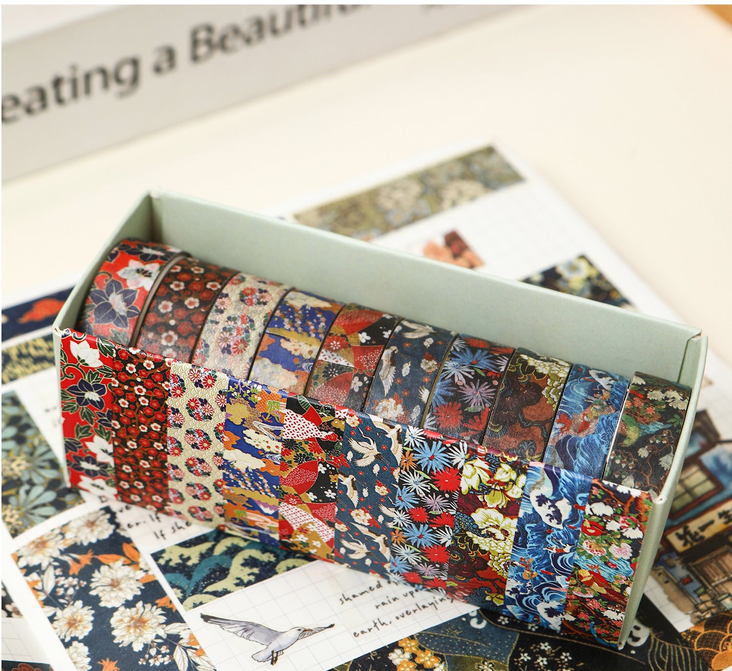 Japanese Washi Tape Collection – Ukiyo-e Patterns.