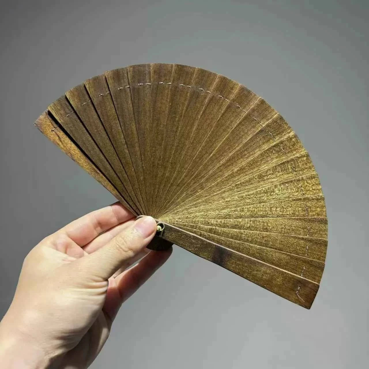 Golden Nanmu (Buried Wood )Fan「金糸楠埋木扇」|RIN ESSENCE Wooden Art Collection - Rin Essense