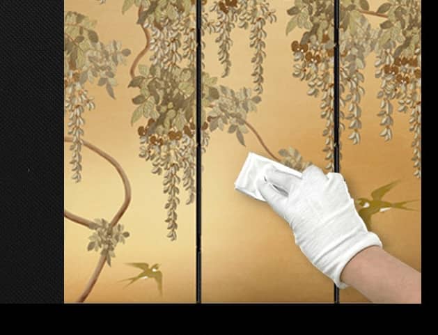 Japanese Folding Home Décor Screen Golden Light- Rin Essense - Rin Essense