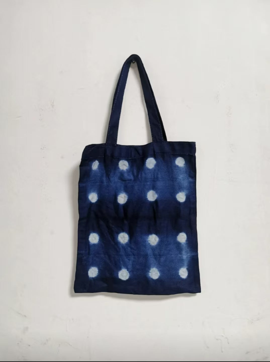 Shibori Indigo-Dyed Tote Bag.