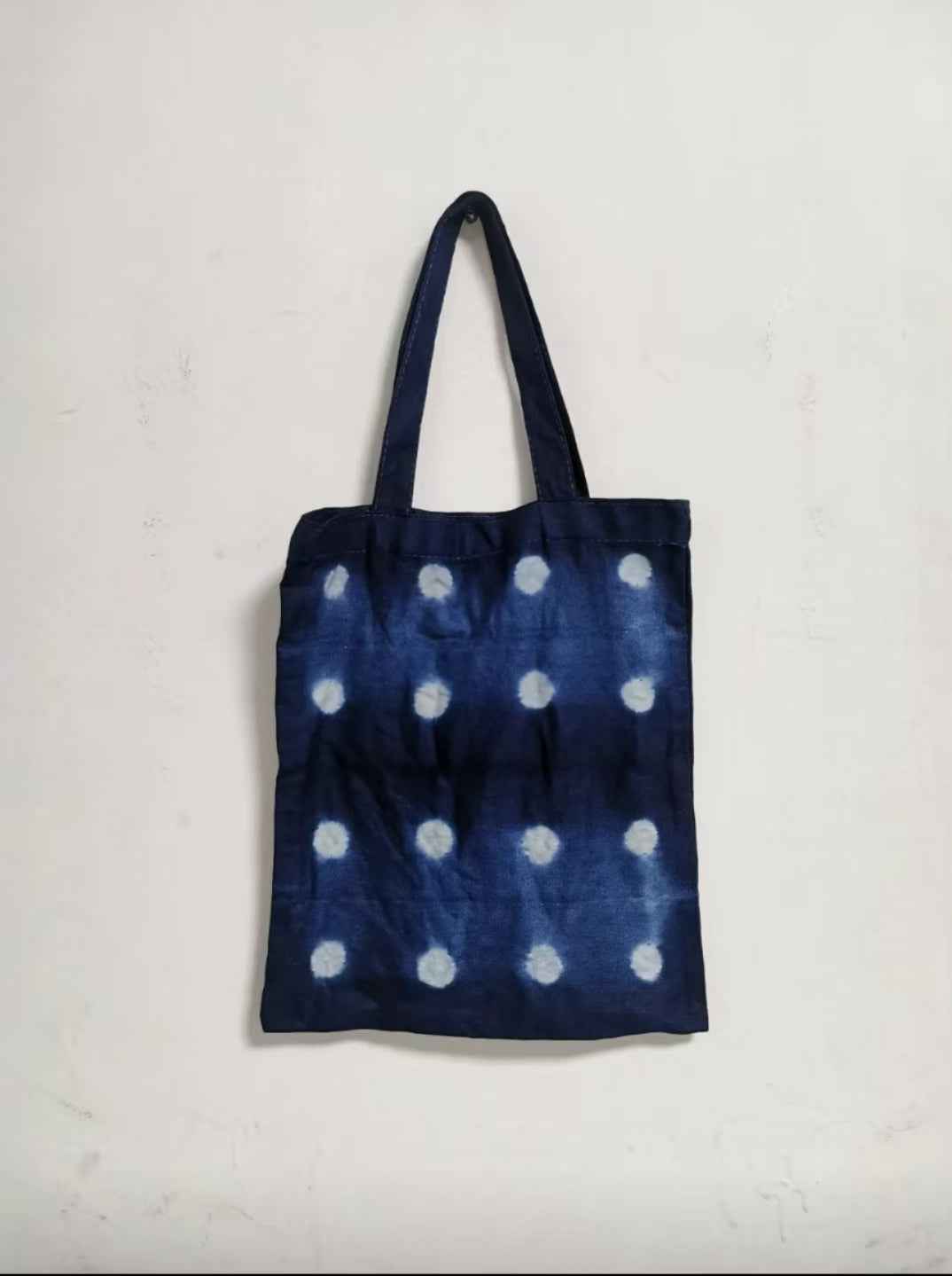 Shibori Indigo-Dyed Tote Bag