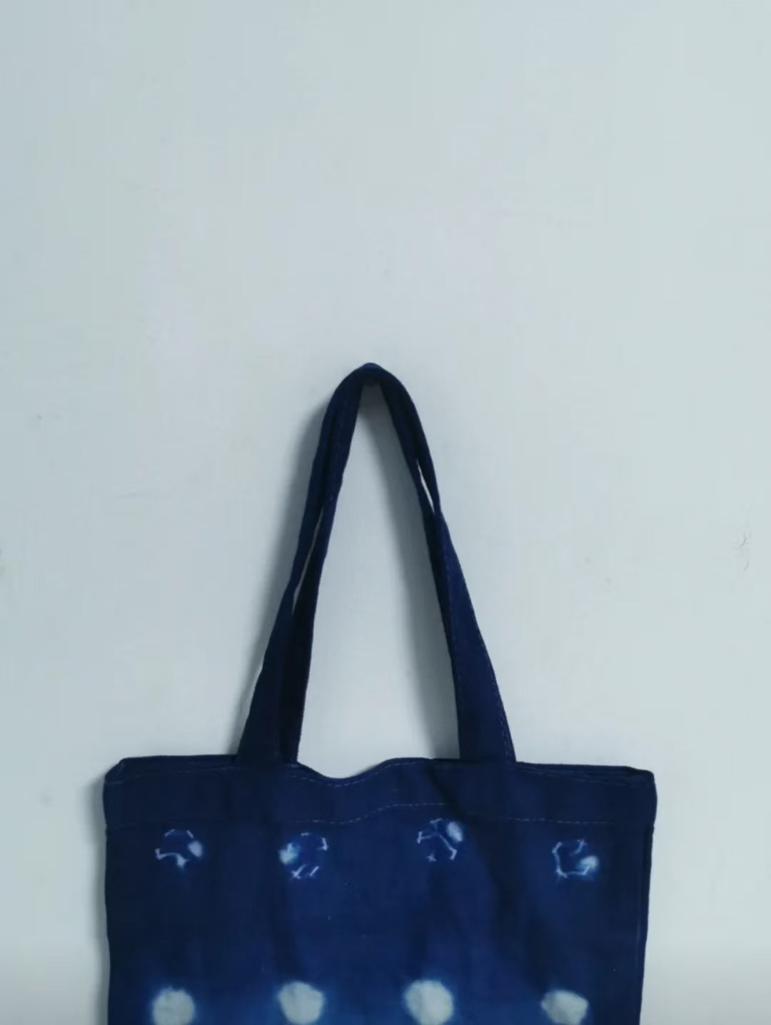 Shibori Indigo-Dyed Tote Bag.