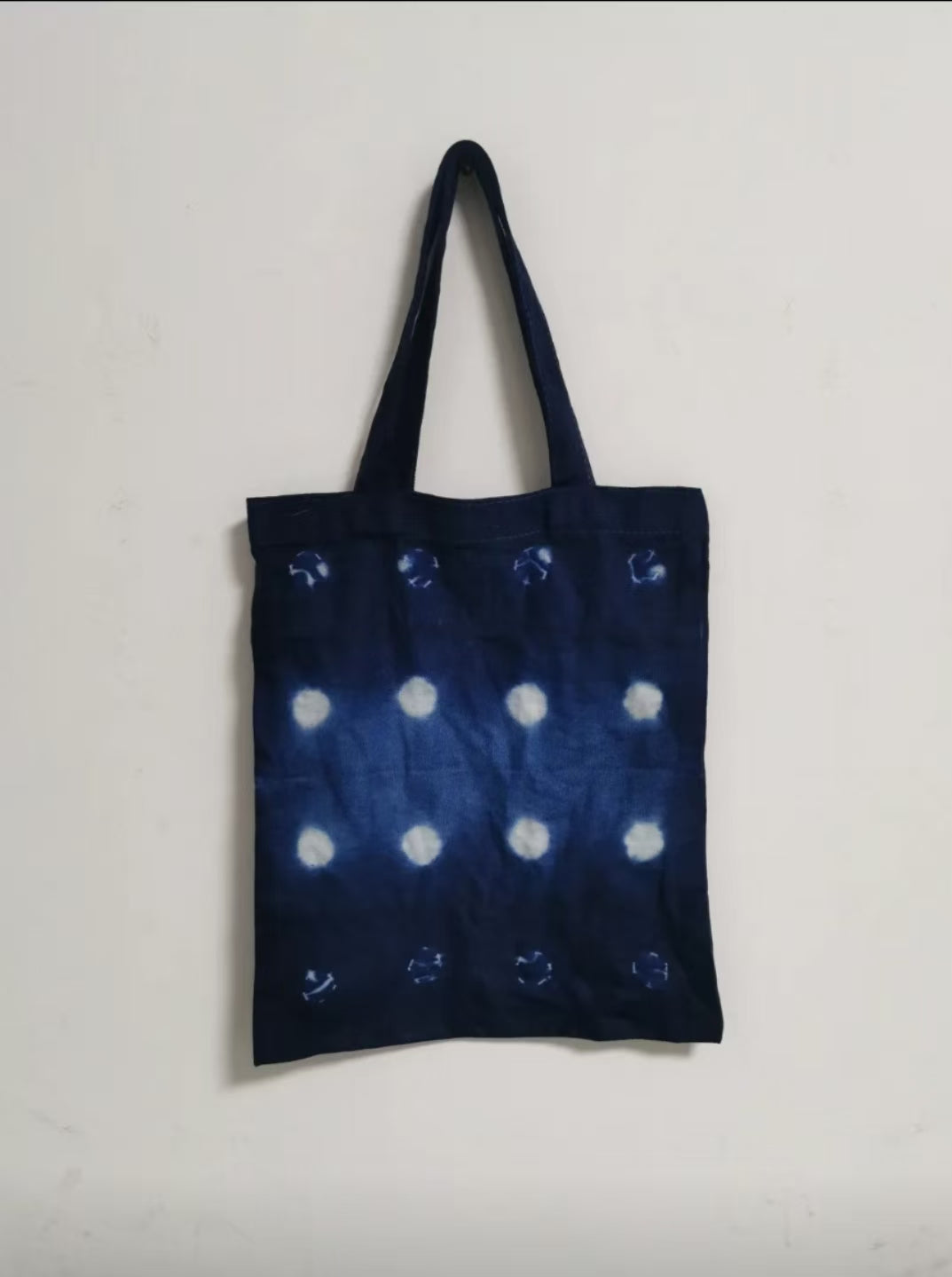 Shibori Indigo-Dyed Tote Bag.