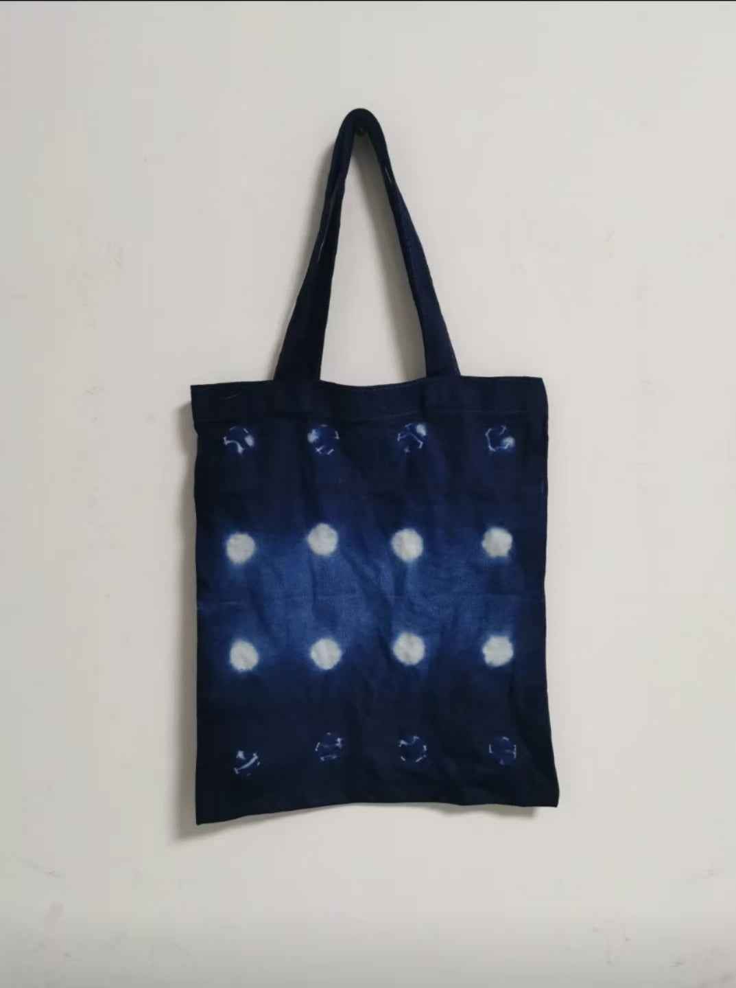 Shibori Indigo-Dyed Tote Bag