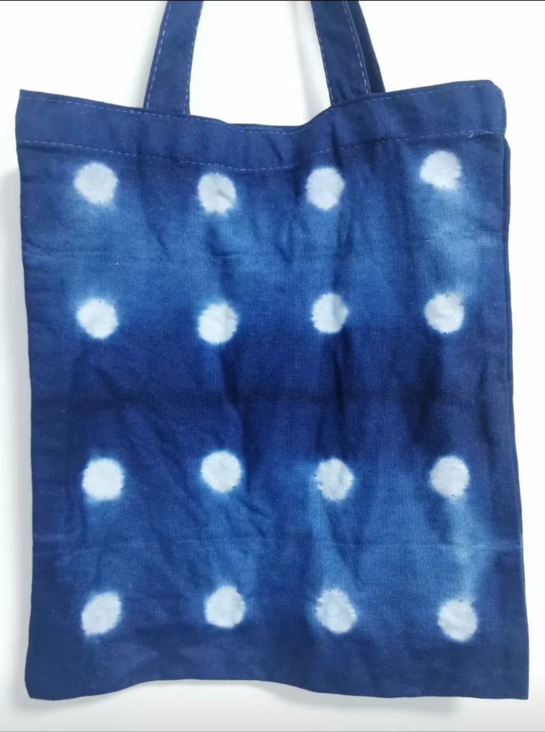 Shibori Indigo-Dyed Tote Bag.