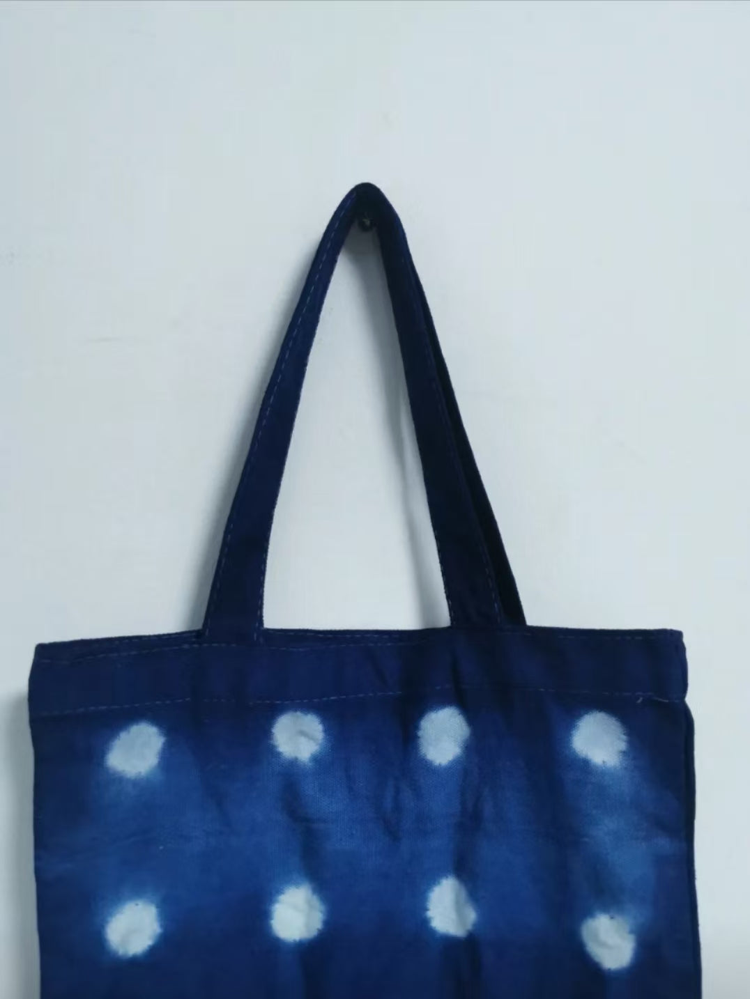Shibori Indigo-Dyed Tote Bag.