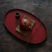 Red & Black Japanese Kishu Lacquer Tray – Tea & Dining Dual-Use.
