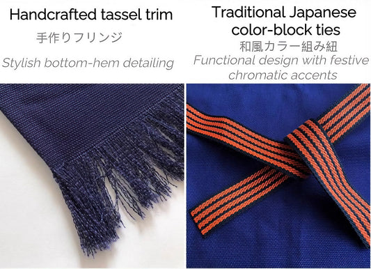 Japanese Indigo Workwear Apron – Allow Custom Pattern Service