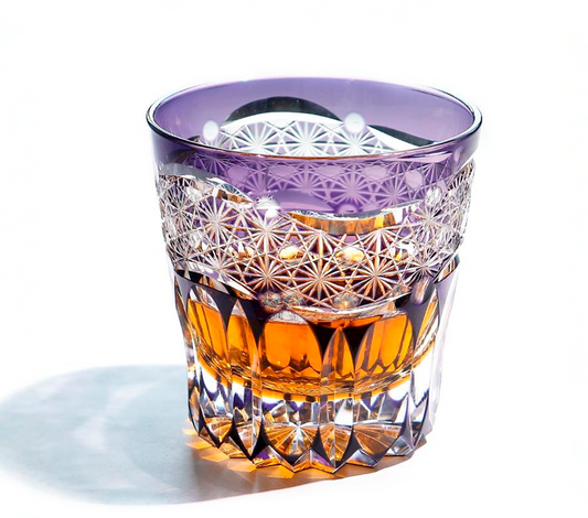 Amethyst Dawn Edo Kiriko Handcrafted Crystal Whiskey Glass4.