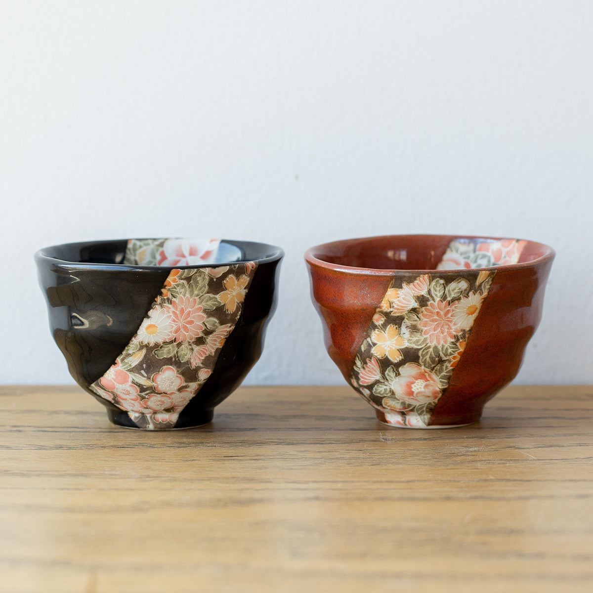 Japanese Mino Ware Sakura Yuzen Couple Bowl Set – Wedding Gift1.