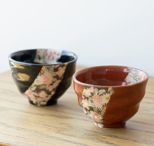 Japanese Mino Ware Sakura Yuzen Couple Bowl Set – Wedding Gift10.
