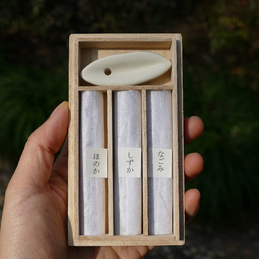 Kousaido Japan “Lucky Rabbit” Incense Gift Set – 3 Scents, Short Sticks.