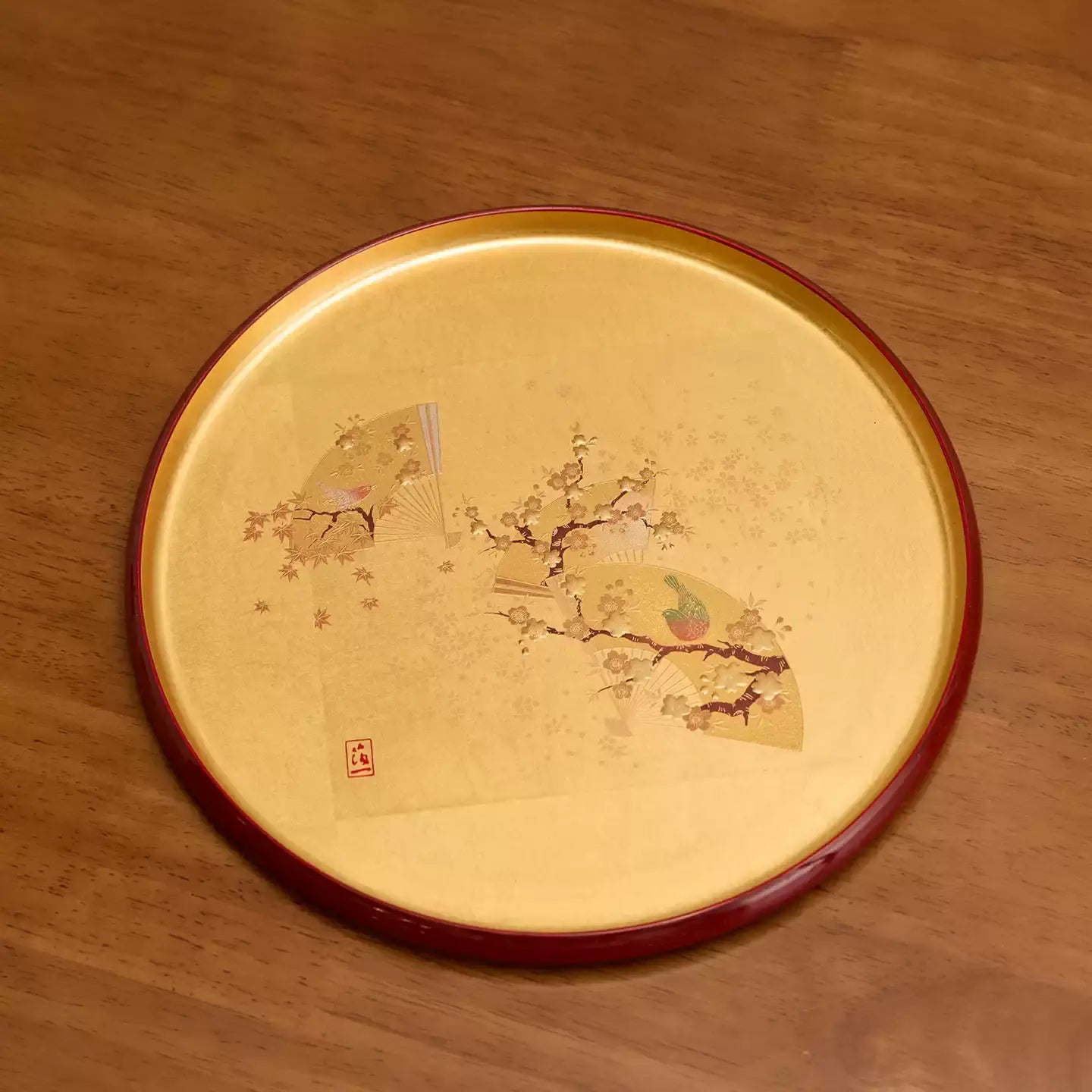 Rin Essense Japanese Gold Leaf Round Decorative Tray - Rin Essense