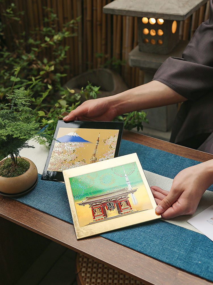 Yamanaka Lacquerware Makie Coaster – Timeless Japanese Craft1.