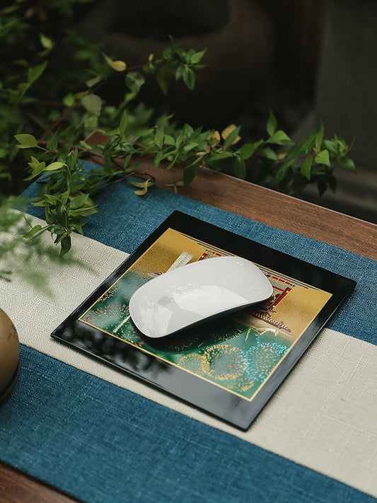 Yamanaka Lacquerware Makie Coaster – Timeless Japanese Craft.