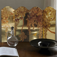 Japanese Folding Home Décor Screen Golden Light- Rin Essense - Rin Essense 