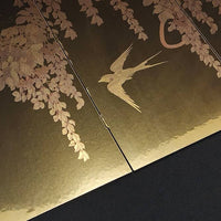 Japanese Folding Home Décor Screen Golden Light- Rin Essense - Rin Essense 