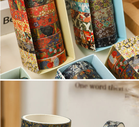 Japanese Washi Tape Collection – Ukiyo-e Patterns.