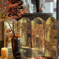 Japanese Folding Home Décor Screen Golden Light- Rin Essense - Rin Essense 
