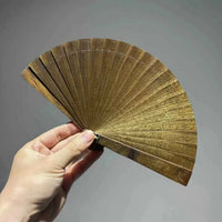 Golden Nanmu (Buried Wood ）Fan「金糸楠埋木扇」｜RIN ESSENCE Wooden Art Collection - Rin Essense 