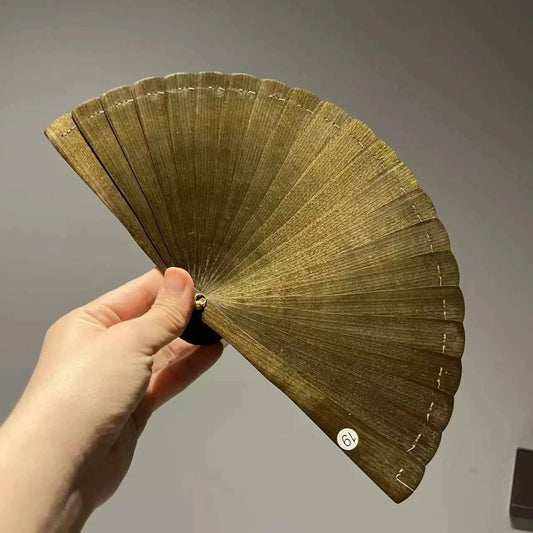 Golden Nanmu (Buried Wood ）Fan「金糸楠埋木扇」｜RIN ESSENCE Wooden Art Collection - Rin Essense 