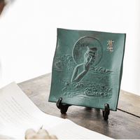 Japanese Handcrafted Takagawa Ironware Decorative Vessel Plate (Maitreya Bodhisattva) for Home Decor - Rin Essense 