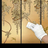 Japanese Folding Home Décor Screen Golden Light- Rin Essense - Rin Essense 