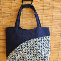 Kanoko-Patterned Shibori Cotton Tote Bag