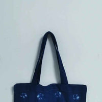 Shibori Indigo-Dyed Tote Bag