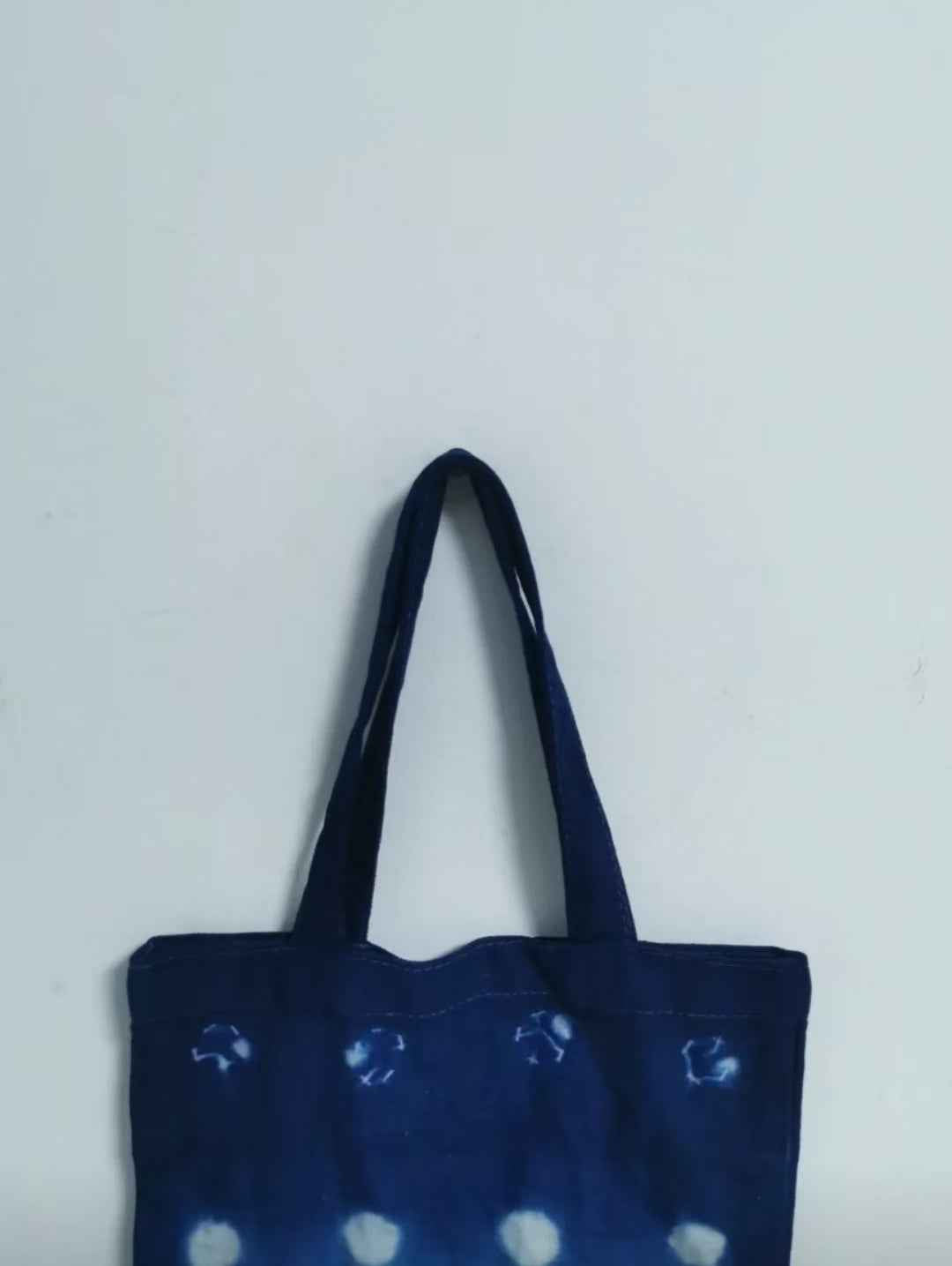 Shibori Indigo-Dyed Tote Bag