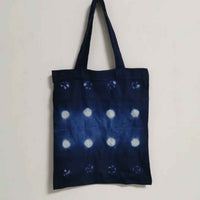 Shibori Indigo-Dyed Tote Bag