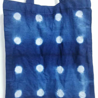Shibori Indigo-Dyed Tote Bag