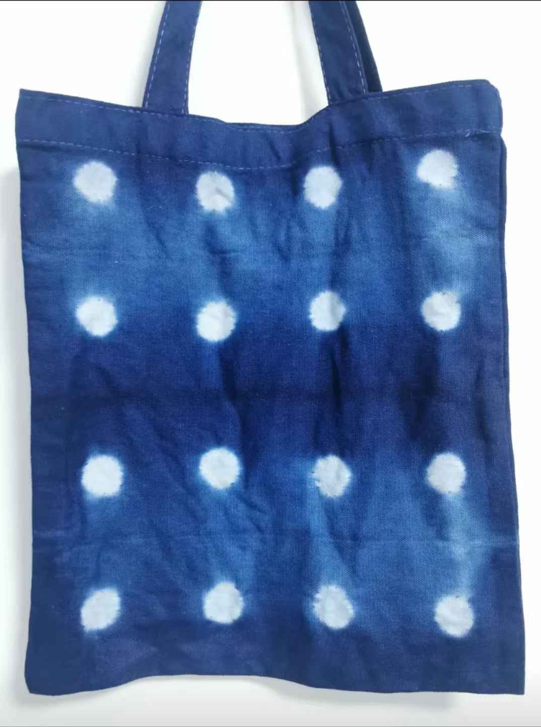 Shibori Indigo-Dyed Tote Bag