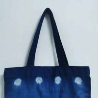 Shibori Indigo-Dyed Tote Bag