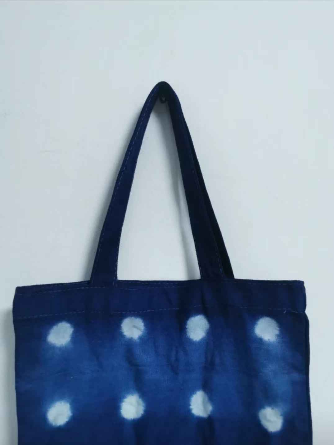 Shibori Indigo-Dyed Tote Bag