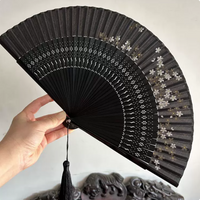 Handcrafted Silk & Natural Bamboo Folding Fan