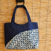 Kanoko-Patterned Shibori Cotton Tote Bag