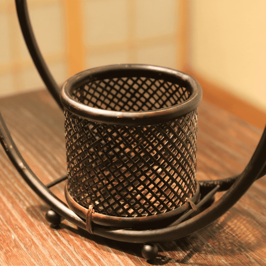 Handcrafted Japanese Ikebana Basket Vase | Sogetsu-Style Woven Bamboo Flower Vessel | Zen Tea Ceremony Décor - Rin Essense 