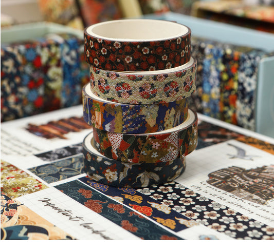Japanese Washi Tape Collection – Ukiyo-e Patterns.