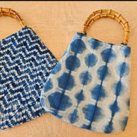 Shibori Bamboo Handle Tote – Multi-Pattern Customization