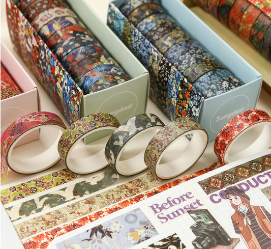 Japanese Washi Tape Collection – Ukiyo-e Patterns.