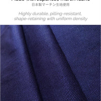 Close-up of durable Japanese martin fabric used in custom Japanese apron with pattern by Rin Essense