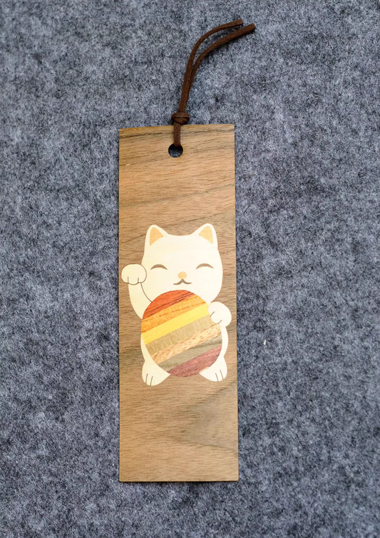 Japanese Handcrafted Hakone Yosegi Wooden Bookmark5.