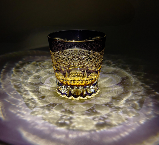 Amethyst Dawn Edo Kiriko Handcrafted Crystal Whiskey Glass2.