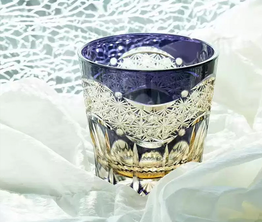 Amethyst Dawn Edo Kiriko Handcrafted Crystal Whiskey Glass6.