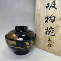 Kinkaku(金閣) - Japanese Urushi Lacquer Chawan, Hiramakie | Winter Atelier Collection - Rin Essense 